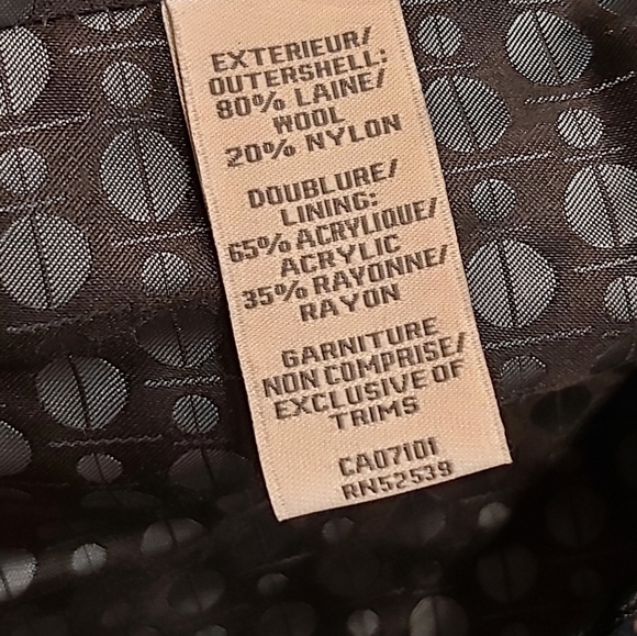 Perry Ellis- Portfolio wool peacoat - Picture 8 of 8